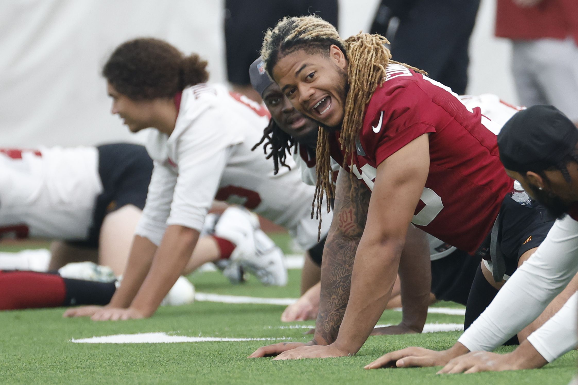 Washington Commanders defensive end Will Bradley-King (56