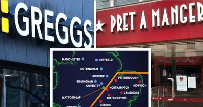 Researchers find 'real' line where north and south meet in Greggs and Pret