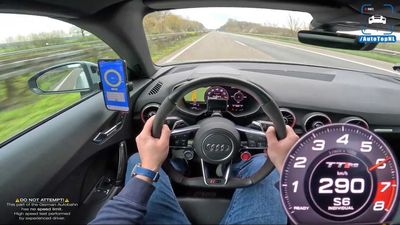 Watch Audi TT RS Roadster Hit Its 173-MPH Top Speed In Autobahn Run