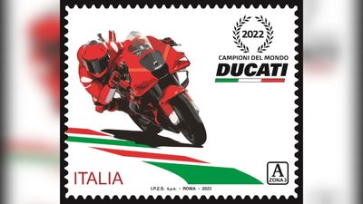 Ducati 2022 MotoGP Champions Honored By Italian Post With This Cool Stamp