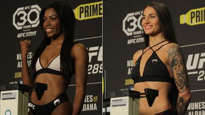 UFC 289 official weigh-in video highlights and photo gallery