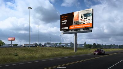 Real-life trucking companies are trying to hire American Truck Simulator players with in-game ads