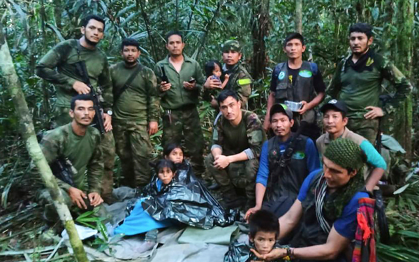 Plane-crash kids found alive after five weeks alone in Colombia jungle