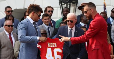 President Joe Biden fell for 'oldest trick in the book' during Kansas City Chiefs visit