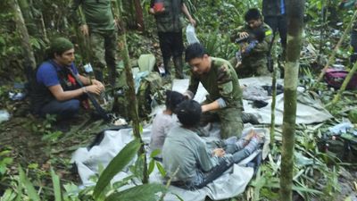 Colombian children found alive in Amazon jungle 40 days after plane crash