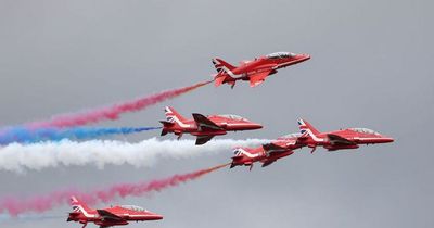 Red Arrows timings and locations as display to fly over Nottinghamshire today