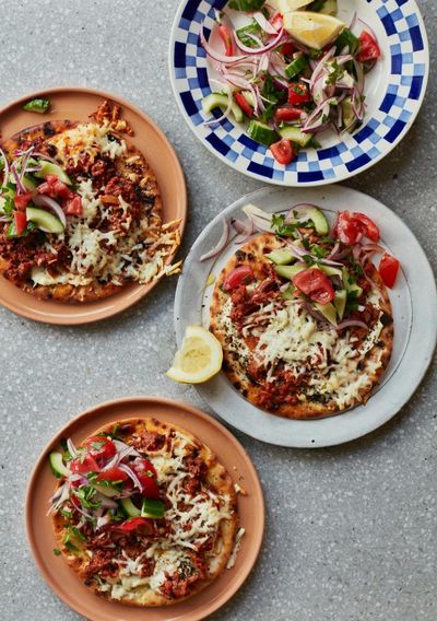 Midweek meal: Tamal Ray’s recipe for lamb and halloumi flatbreads