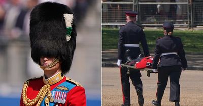 Servicemen pass out in 26C heat as Prince William takes on new Trooping the Colour role