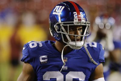 See it: Saquon Barkley training in Giants helmet