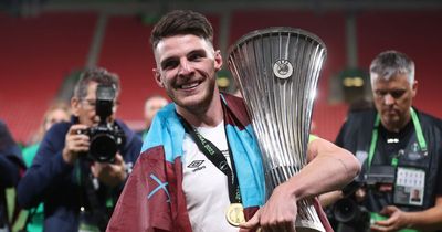 Declan Rice breaks silence after West Ham announcement amid Manchester United links