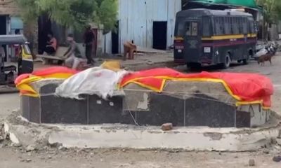 Maharashtra: Illegal monument of Tipu Sultan removed from Dhule, days after clashes in Kolhapur