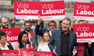 Labour has clear lead over Tories in more than 100 battleground seats, poll finds