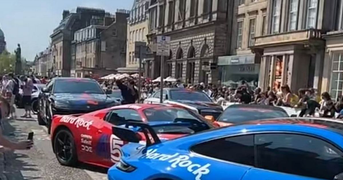 Gumball 3000 Hundreds flock to Edinburgh city centre…