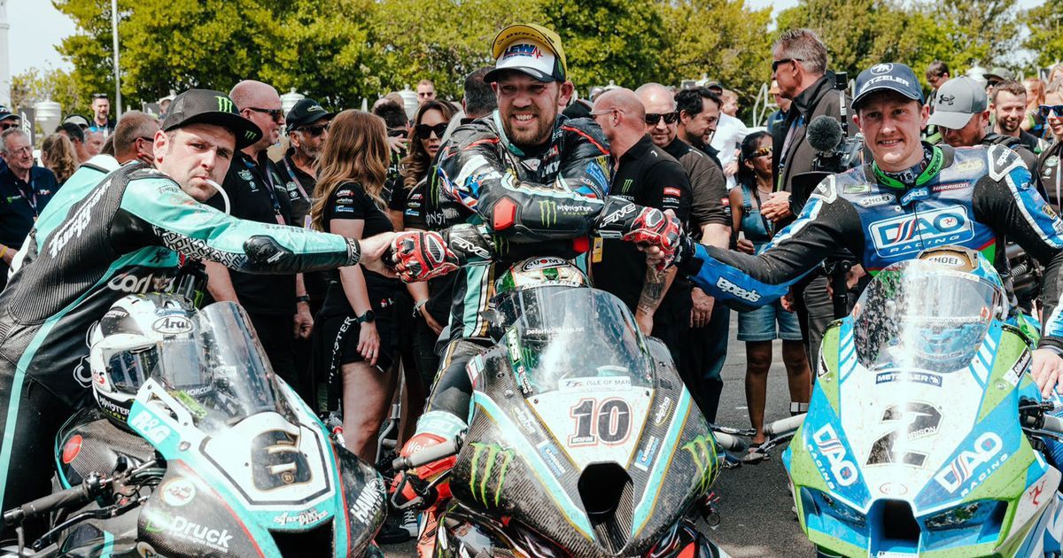 Isle of Man TT results Michael Dunlop holds hands up…