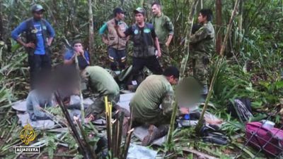 Four children found alive in jungle more than a month after deadly Colombia plane crash