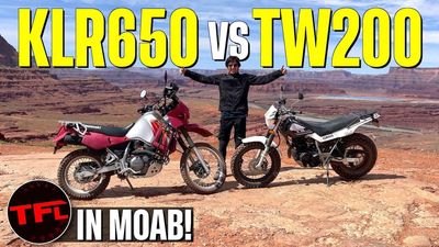 Watch: Big Single Or Little Single? Kawasaki KLR650 Or Yamaha TW200?