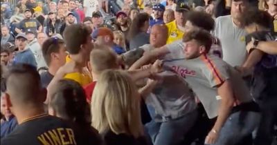 Baseball fans clash in ugly brawl in stands during blowout MLB game