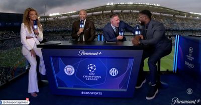 Kate Abdo leaves Jamie Carragher in stitches with joke at Micah Richards' expense