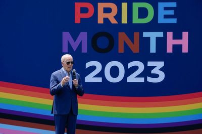 Biden marks LGBTQ+ Pride Month with celebration on White House South Lawn