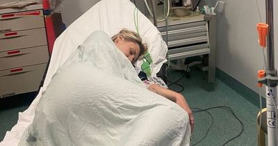 Woman lucky to be alive after taking dog out for a walk