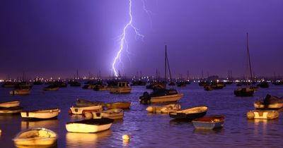 'Wild' thunderstorms hits parts of UK as hottest day of year comes to a terrifying end