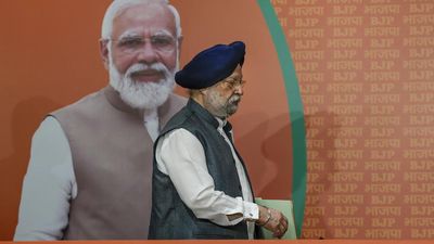 Petroleum Minister Hardeep Singh Puri comments on reducing petroleum prices at BJP headquarters