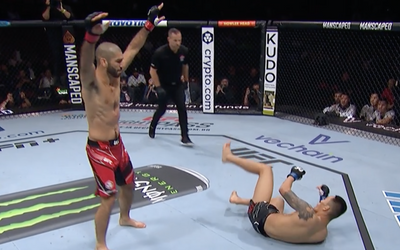 UFC 289 video: Aiemann Zahabi floors and finishes Aori Qileng for slick TKO victory