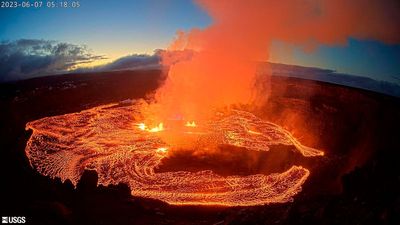 Watch live: Lava cascades as Hawaii’s Kilauea volcano erupts