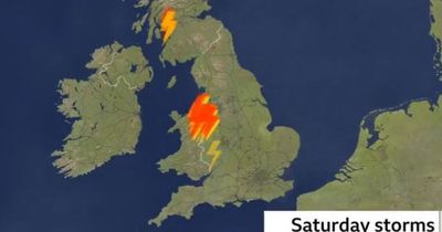 Latest forecast maps show exactly where lightning is expected in Wales on Sunday after 3,000 flashes on Saturday