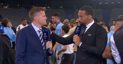 Rio Ferdinand sends emotional parting message to Jake Humphrey after final BT Sport game