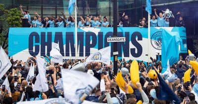 Where and when is Man City's Treble parade and what time does it start?