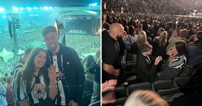 Special moment as Newcastle United fans get engaged at Sam Fender's St James' Park gig