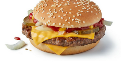 You can get a McDonald's quarter pounder with cheese at 70% off