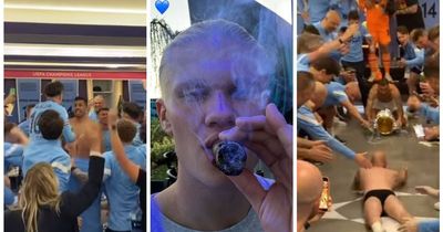 Haaland's cigar, kitman slide and Ronnie Foden - inside Man City players' Champions League celebrations through the night in Istanbul