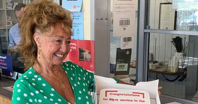 Postmistress who has served her community for half a century retires aged 73