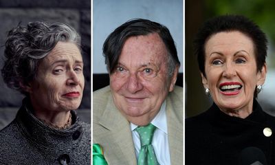 Barry Humphries honoured in king’s birthday list as prizes achieve gender parity in 50-year first