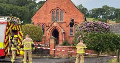 Lightning bolt blows out the windows at gorgeous Welsh chapel as locals run for cover