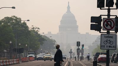 Wildfire smoke gives America's most powerful a close-up of climate change