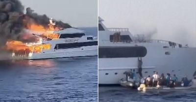 Three Brits MISSING after boat bursts into flames in Red Sea during luxury diving trip