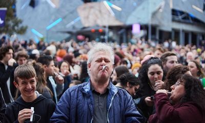 10,000 people playing 10,000 kazoos: Melbourne’s ‘stupid and delightful’ world record-breaking event