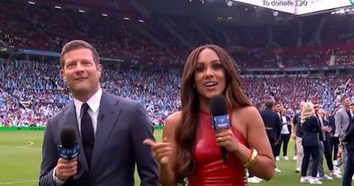 Soccer Aid fans say presenter Alex Scott's dress 'leaving them sweating'