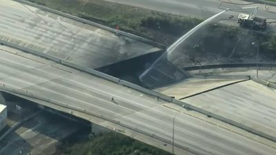 I-95 Freeway Partially Collapses In Philadelphia Near Delaware River