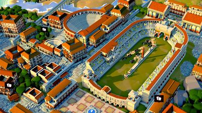 Nova Roma is a Roman city builder with colorful catastrophes