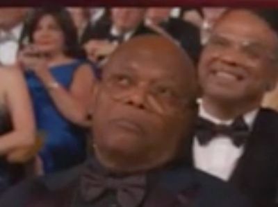 Samuel L Jackson steals show at Tonys with unimpressed reactions