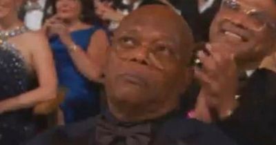 Samuel L. Jackson's reaction to losing Best Actor at Tony Awards is absolutely priceless