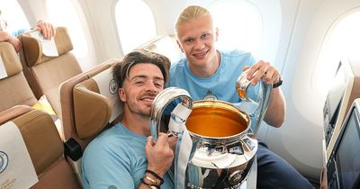 Man City stars jet to Ibiza for Treble celebrations as three stars left to party at home