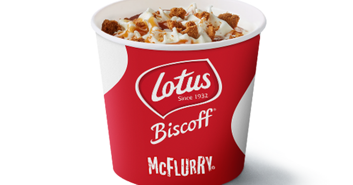 McDonald's Biscoff McFlurry is finally coming to the…