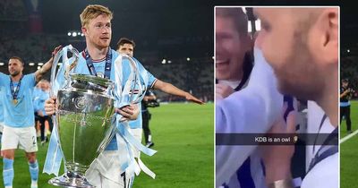 Why Kevin De Bruyne wore a Sheffield Wednesday shirt when celebrating Man City treble