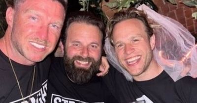 Olly Murs dons wedding veil as mates surprise him with boozy stag