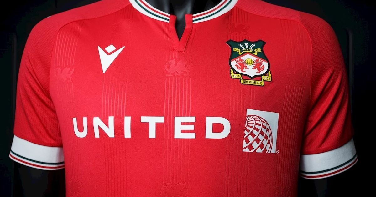 Wrexham unveil new home shirt for 2023/2024 season and…